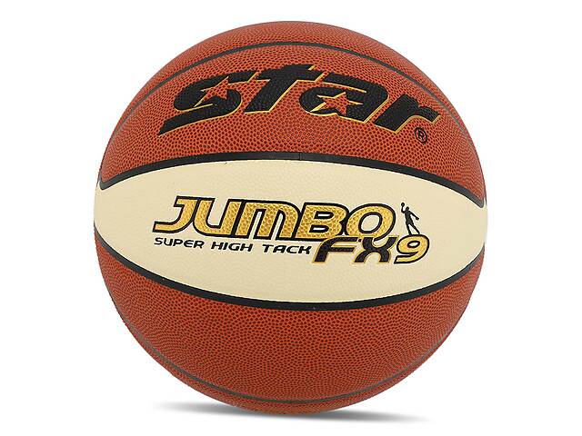 Мяч баскетбольный Star Jumbo FX9 BB426-25 №6 Оранжево-белый (57623101)