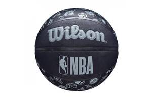 Мяч баскетбольный Wilson NBA All Team BSKT BL 7 Черный (WTB1300XBNBA)