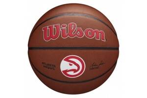 Мяч баскетбольный Wilson NBA Team Alliance Bskt Atl Hawks размер 7 Amber (WTB3100XBATL)