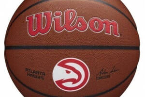Мяч баскетбольный Wilson NBA Team Alliance Bskt Atl Hawks размер 7 Amber (WTB3100XBATL)