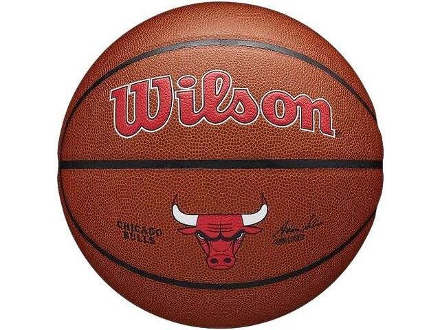 Мяч баскетбольный Wilson NBA Team Composite Chicago Bulls 7 Коричневый (WTB3100XBCHI)