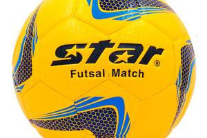 Мяч для футзала planeta-sport №4 Клееный-PU STAR JMT03501 Желтый