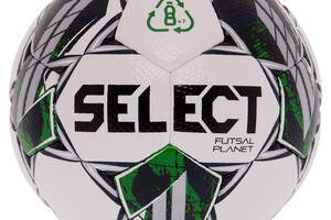 Мяч для футзала SELECT FUTSAL PLANET V22 №4 Белый-зеленый