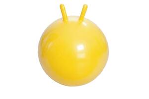 М'яч для фітнесу. Фітбол MS 0938 з ріжками (Жовтий)