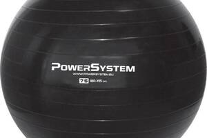 Мяч для фитнеса фитбол Power System PS-4013 Ø75 cm PRO Gymball Черный