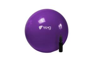 Мяч для фитнеса (фитбол) WCG 65 Anti-Burst 300кг Фиолетовый + насос