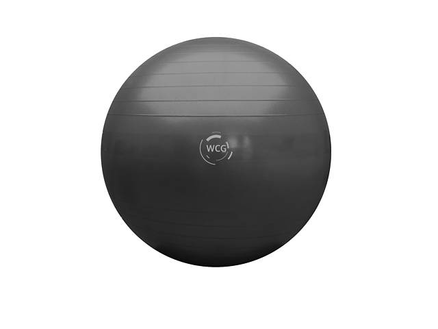 М'яч для фітнесу (фітбол) WCG 85 Anti-Burst 300 кг Графіт