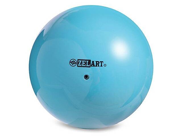 Мяч для художественной гимнастики Zelart RG150 15 см Голубой (60363121)
