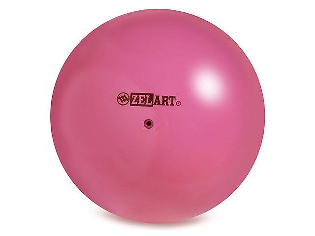 Мяч для художественной гимнастики Zelart RG150 15 см Розовый (60363121)