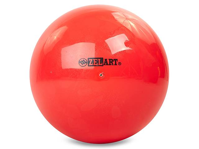 Мяч для художественной гимнастики Zelart RG200 20см Красный