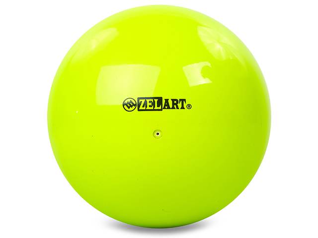 Мяч для художественной гимнастики Zelart RG200 20см Желтый