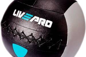 Мяч для кроссфита LivePro WALL BALL черный серый 12кг LP8100-12