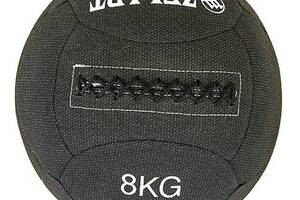 Мяч для кроссфита набивной FI-7224 Zelart 8 кг Черный 56363032