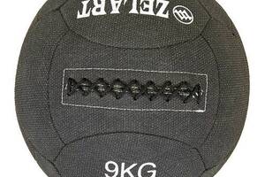 Мяч для кроссфита набивной FI-7224 Zelart 9 кг Черный 56363032