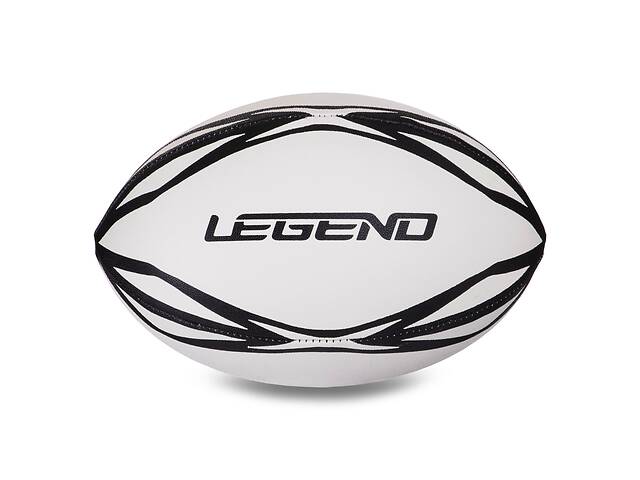 Мяч для регби резиновый LEGEND FB-3298 №4 Белый-Черный