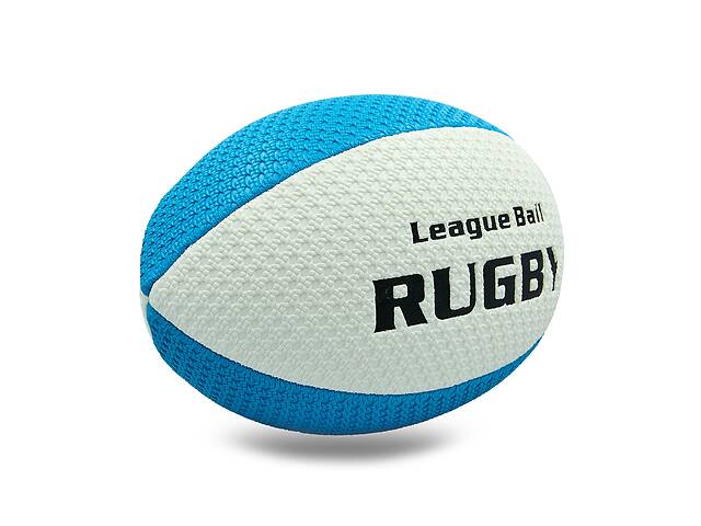 Мяч для регби RUGBY Liga ball SP-Sport RG-0391 №9 Белый-Синий