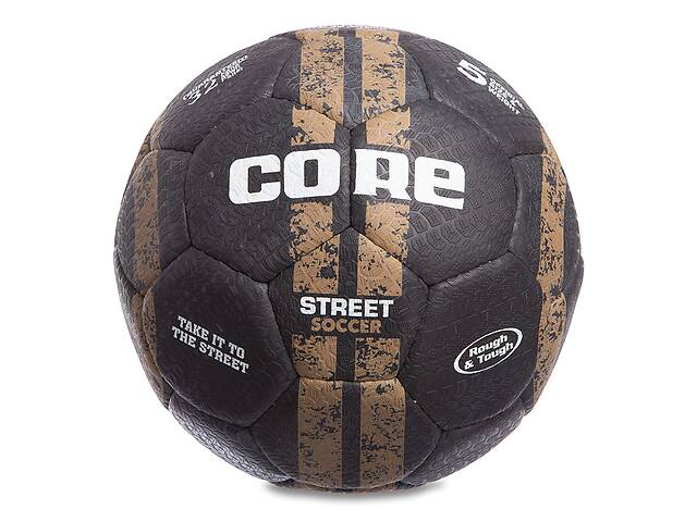 Мяч для уличного футбола Core Street Soccer CRS-044 №5 Темно-коричневый (57568001)