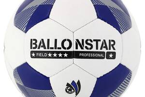 Мяч футбольный Ballonstar FB-4352 №5 PU Белый-синий