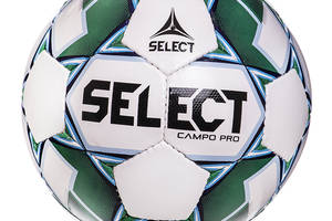Мяч футбольный Campo Pro IMS CAMPO-PRO-W Select №5 Бело-зеленый (57429185)