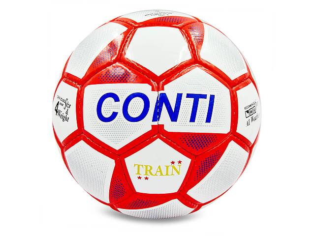 Мяч футбольный Conti EC-08 Ballonstar №4 Бело-красный (57566035)