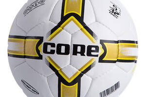 Мяч футбольный Core Briliant Super CR-009 №5 Бело-желтый (57568018)