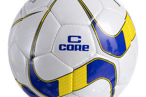 Мяч футбольный Core Diamond CR-024 №5 Бело-сине-желтый (57568026)