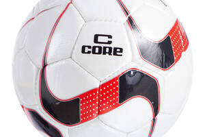 Мяч футбольный Core Diamond CR-025 №5 Бело-черно-красный (57568027)