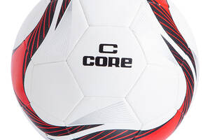 Мяч футбольный Core Hibred Super CR-012 №5 Бело-красный (57568009)