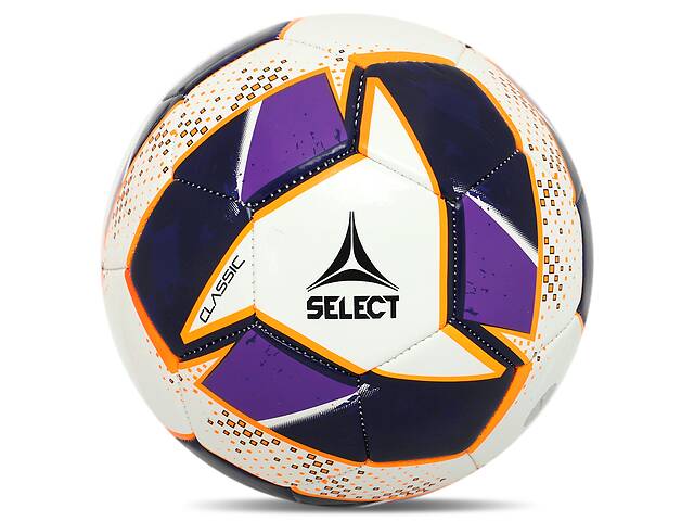 Мяч футбольный детский Select CLASSIC V24 CLASSIC-5WV №5 Белый-фиолетовый