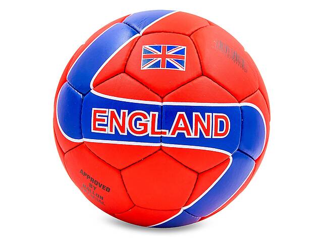 Мяч футбольный England FB-0047-756 Ballonstar №5 Красно-синий (57566040)