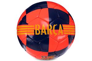 Мяч футбольный FCB BARCA BALLONSTAR FB-3470 №5 PU Оранжевый-синий
