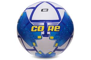 Мяч футбольный HYBRID SHINY CORE FIGHTER FB-3136 №5 PU Белый-темно-синий