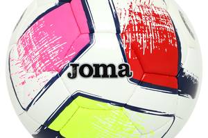 Мяч футбольный Joma DALI II 400649-203-T5 №5 Розовый-красный-желтый