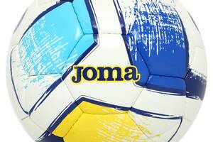 Мяч футбольный Joma DALI II 400649-216-T5 №5 Голубой-синий-желтый