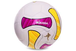 Мяч футбольный MIKASA SWA50-BR №5 TPU Малиновый-желтый