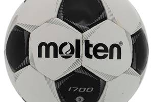 Мяч футбольный Molten F5P1700 №5 PVC Белый-черный