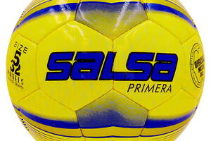 Мяч футбольный planeta-sport №5 профессиональный PU SALSA FB-4237 Желто-синий