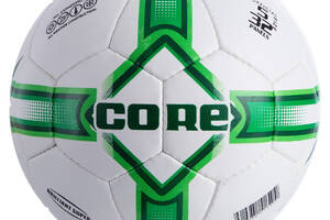 Мяч футбольный planeta-sport №5 PU CORE BRILIANT SUPER CR-010 Белый-зеленый