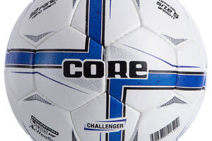 Мяч футбольный planeta-sport №5 PU CORE CHALLENGER CR-020 Белый-синий