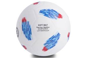 Мяч футбольный planeta-sport №5 PU Клееный MLS 2018 Бело-красный (FB-0452)
