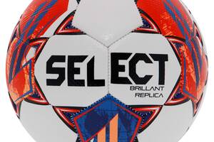 Мяч футбольный Select BRILLANT REPLICA V23 BRILLANT-REP-4WR №4 Белый-красный