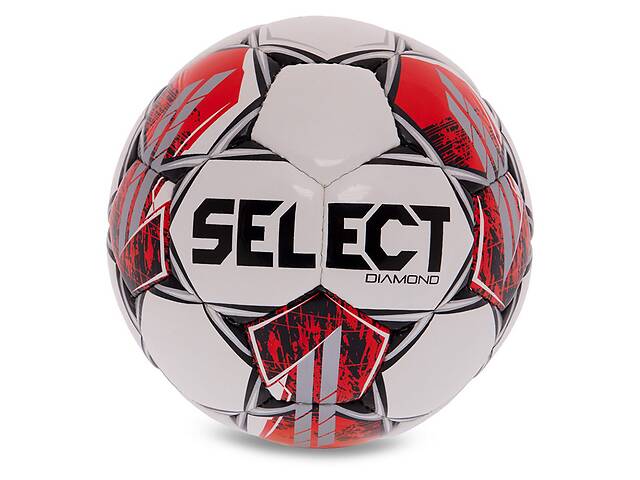 Мяч футбольный Select Diamond V23 DIAMOND-WR №4 Бело-красный (57609006)