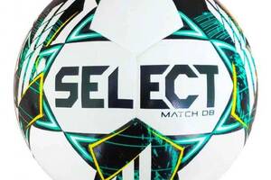 Мяч футбольный Select MATCH DB FIFA v23 бело-зеленый Уни 5 57536-338 5