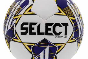 Мяч футбольный Select ROYALE FIFA BASIC V23 ROYALE-4WV №4 Белый-фиолетовый