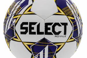 Мяч футбольный Select ROYALE FIFA BASIC V23 ROYALE-5WV №5 Белый-фиолетовый