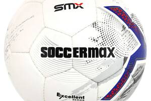 Мяч футбольный SOCCERMAX FB-4195 №5 PU Белый-синий