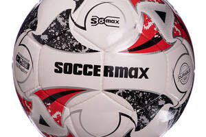 Мяч футбольный Soccermax FIFA FB-0003 №5 Бело-серо-красный (57569006)