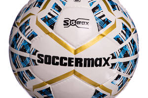Мяч футбольный Soccermax IMS FB-0004 №5 Бело-сине-золотой (57569007)