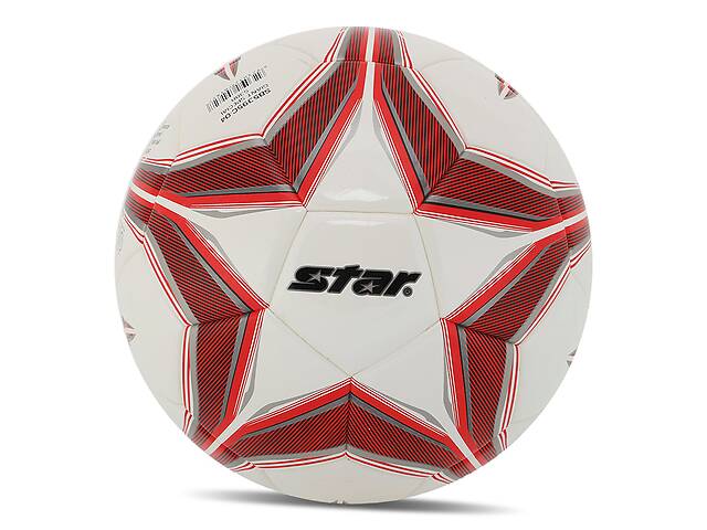 Мяч футбольный Star Giant Special SB5395C №5 Бело-красный (57623014)