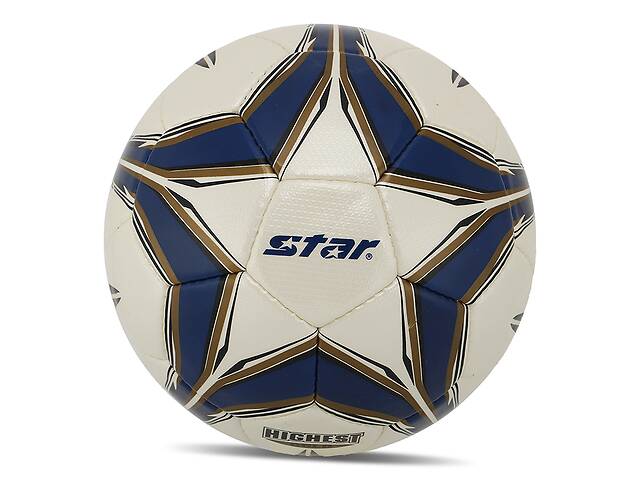 Мяч футбольный Star Highest Gold SB4015C №5 Бело-темно-синий (57623015)